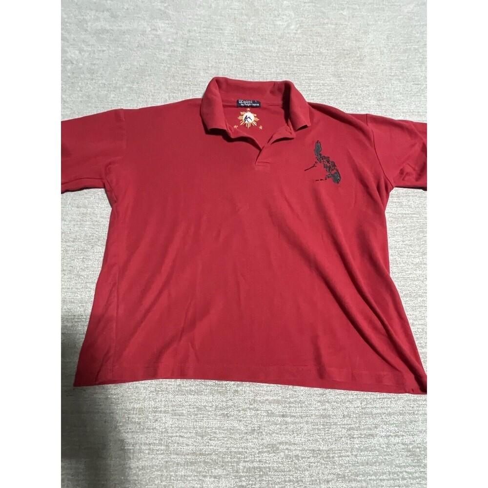 Ralph Lauren Polo Shirt Men’s Large Red Short Sleeve Logo